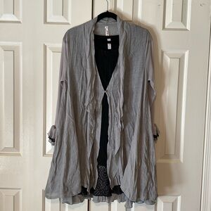 NWT Aria Sofia Black and Gray 2 Piece Dress Set Size XL